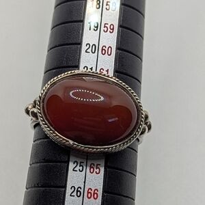 Silver Carnelian Ring